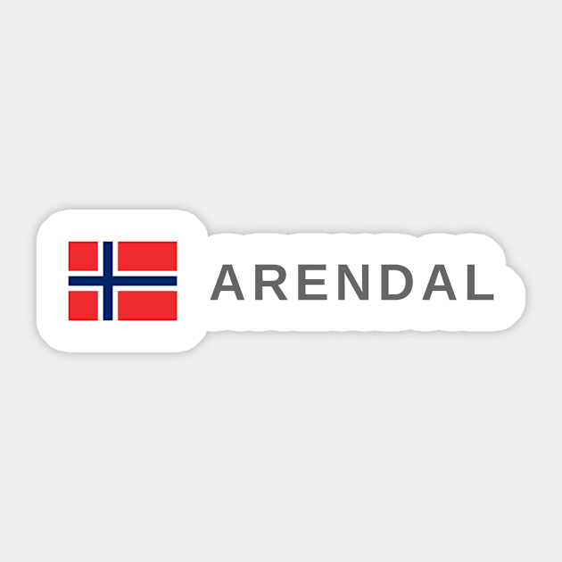 Arendal Norway Sticker by tshirtsnorway